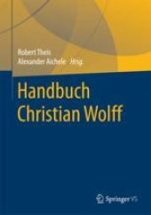 book Handbuch Christian Wolff