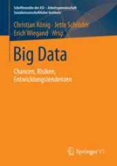 book Big Data: Chancen, Risiken, Entwicklungstendenzen