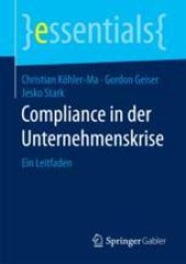 book Compliance in der Unternehmenskrise: Ein Leitfaden