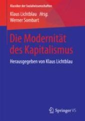 book  Die Modernität des Kapitalismus: Herausgegeben von Klaus Lichtblau