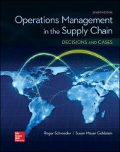 book OPERATIONS MANAGEMENT IN THE SUPPLY CHAIN: DECISIONS & CASES