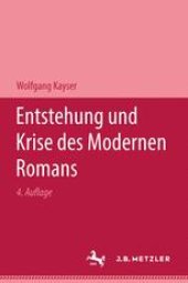 book  Entstehung und Krise des Modernen Romans