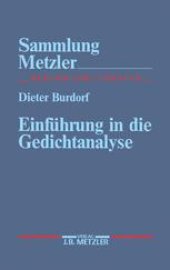 book  Einführung in die Gedichtanalyse