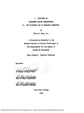 book I. Structure of lanthanum sulfate enneahydrate. II. The dicarbide ion in organic chemistry