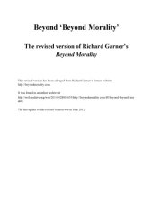 book Beyond Beyond Morality