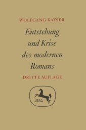 book  Entstehung und Krise des Modernen Romans