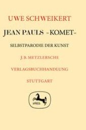 book Jean Pauls »Komet«: Selbstparodie der Kunst