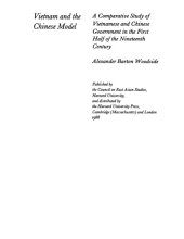 book Vietnam and the Chinese Model: A Comparative Study of Vietnamese and Chinese Government in the First Half of the Nineteenth Century