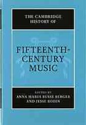 book The Cambridge History of Fifteenth-Century Music