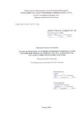 book Геоэкологическое состояние почвенного покрова особо охраняемой зоны кластерного участка "Озеро Иткуль" ГПЗ "Хакасский" (Республика Хакасия): выпускная бакалаврская работа по направлению подготовки: 05.03.01 - Геология