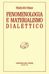 book Fenomenologia e materialismo dialettico