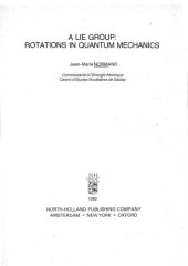 book A Lie Group, Rotations in Quantum Mechanics