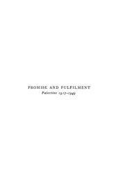 book Promise and Fulfliment: Palestine, 1917–1949