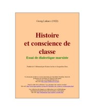 book Histoire et conscience de classe : Essai de dialectique marxiste