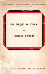 book De Hegel a Marx