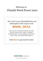 book Learn Finnish. Level 5, Advanced. Vol. 1.