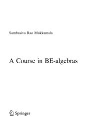 book A Course in BE-Algebras