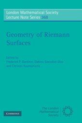 book Geometry of Riemann Surfaces