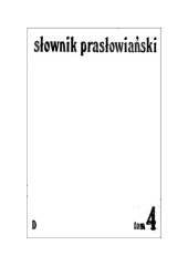 book Słownik prasłowiański