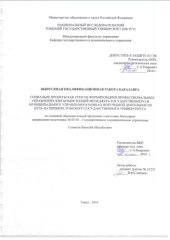 book Социальне проекты как способ формирования профессиональных управленческих компетенций менеджера государственного и муниципального управления в рамках внеучебной деятельности вуза на примере Томского государственного университета: выпускная бакалаврская ра