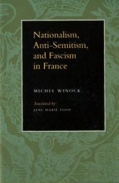 book Nationalism, Anti-Semitism, and Fascism in France