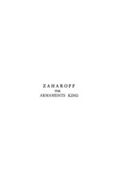 book Zaharoff the Armaments King
