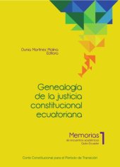 book Genealogía de la justicia constitucional ecuatoriana