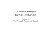 book The Broadview Anthology of British Literature: Volume 6: The Twentieth Century and Beyond