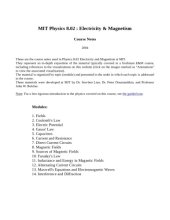 book Introduction to electricity and magnetism : MIT 8.02 course notes revised