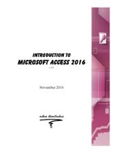 book Introduction to MS Access 2016 v3.1