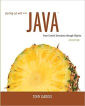 book Starting Out with Java: From Control Structures through Objects