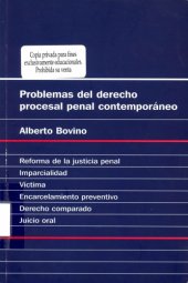 book Problemas del derecho procesal penal contemporáneo