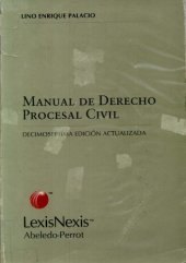 book Manual de Derecho Procesal Civil