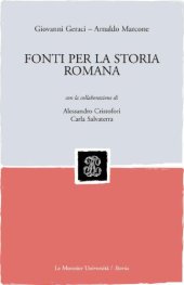 book Fonti per la storia romana