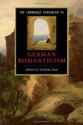 book The Cambridge Companion to German Romanticism