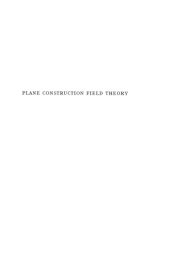 book Plane construction field theory