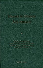 book Ars Musice: Johannes De Grocheio