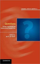 book Questions: Formal, Functional and Interactional Perspectives