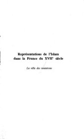 book Representations de l’Islam dans la France du 17. siecle : la ville des tentations