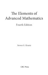 book The Elements of Advanced Mathematics