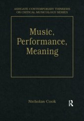 book Music, Performance, Meaning: Selected Essays