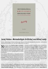 book Metodológia kritickej sociálnej vedy: Marxova kritika politickej ekonómie