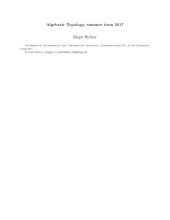 book Algebraic Topology [lecture notes]