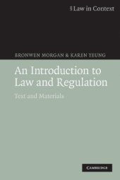 book An Introduction to Law and Regulation: Text and Materials (Law in Context)