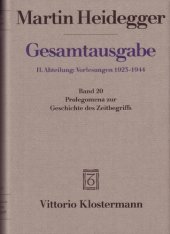 book Prolegomena zur Geschichte des Zeitbegriffs (Sommersemester 1925)