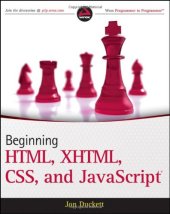 book Beginning HTML, XHTML, CSS, and JavaScript