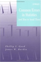 book Common errors in statistics