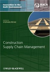 book Construction supply chain management: concepts and case studies