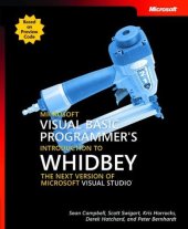 book Introducing Microsoft Visual Basic 2005 for developers