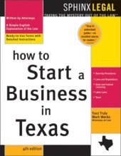 book How to start a business in Texas